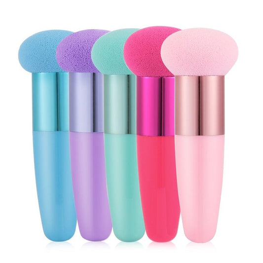 1PC Women’s Powder Sponge with Handle for Soft Mushroom Makeup